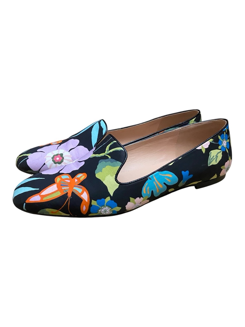 J.Crew Women's Multicolor Smoking Slipper Flats in Liberty Fabric